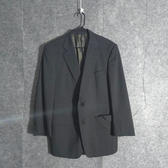 Brooks Brothers Suit Blazer Jacket Men's 42R Gray Pinstripe Wool Two Button